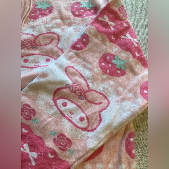 2X Sanrio My Melody Strawberry Patterned Cardigan - Picture 3 of 10